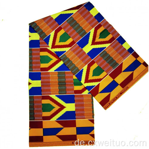Afrikanisch gedrucktes Wachs Tuch Ankara Stoff für Kleid